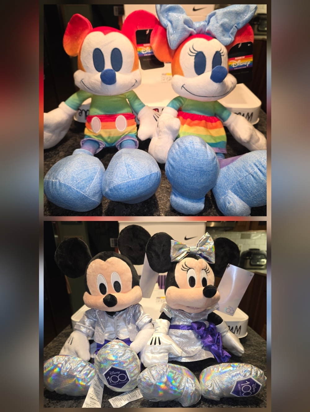 Disney 100 Years of Wonder & Disney Pride Mickey Mouse and Minnie Mouse